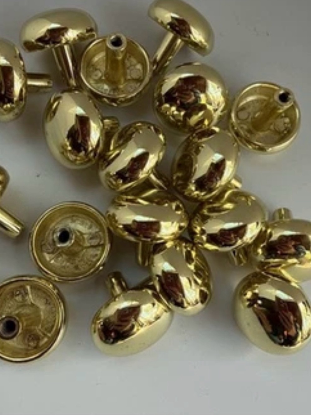Vintage Keeler Brass Knobs - Set of 18- Antique